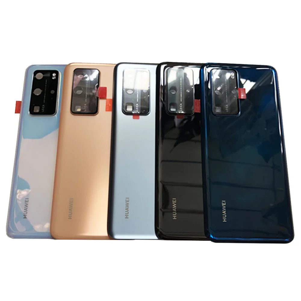 Оригинальная Задняя стеклянная крышка P40 Pro ELS-N04 для Huawei ANA-AN00 задняя батарейного