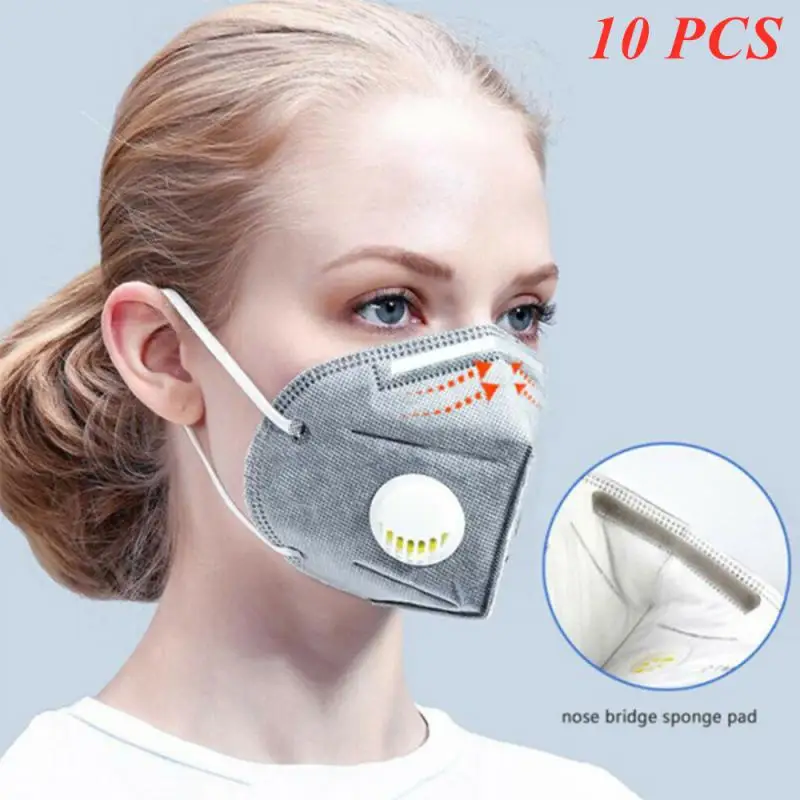 

10pcs Fast Delivery Hot Sale KN95 Dustproof Anti-fog And Breathable Face Masks KN95 Mask Pm2.5 Dust Masks 6 Layers Filter Unisex