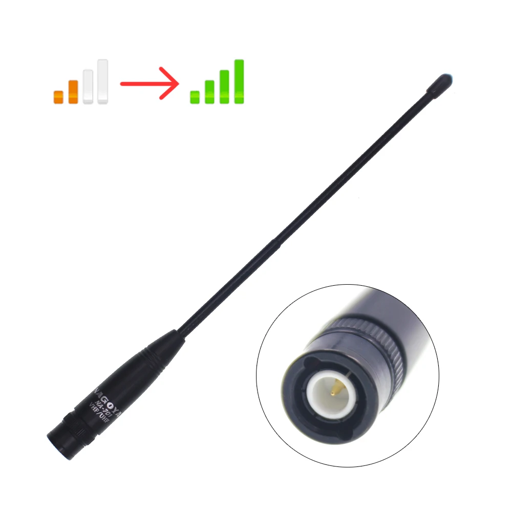 100% оригинал Nagoya BNC VHF/UHF (144/430Mhz) Антенна для Φ TK308 Walkie Talkie|Запчасти и аксессуары