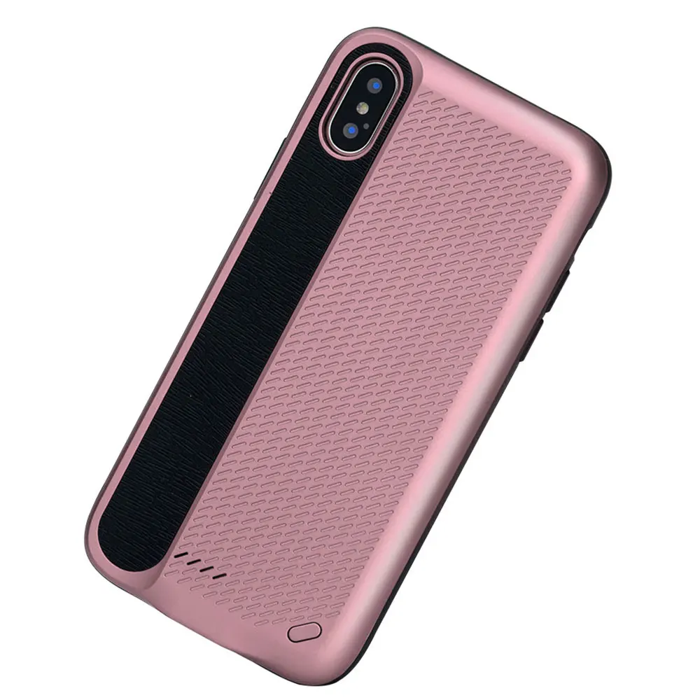 Rose Gold 3000MAH Чехол KISS, чехол-батарея для iphone X 10, 3000 мА/ч, внешний аккумулятор, чехол для iphone X, портативное Внешнее зарядное устройство, чехол в виде ракушки - Цвет: Rose Gold 3000MAH