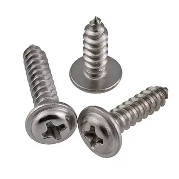 

110x ASSORTED PIECE No. 6 8 10 STAINLESS FLANGE POZI PAN SELF TAPPING SCREWS KIT