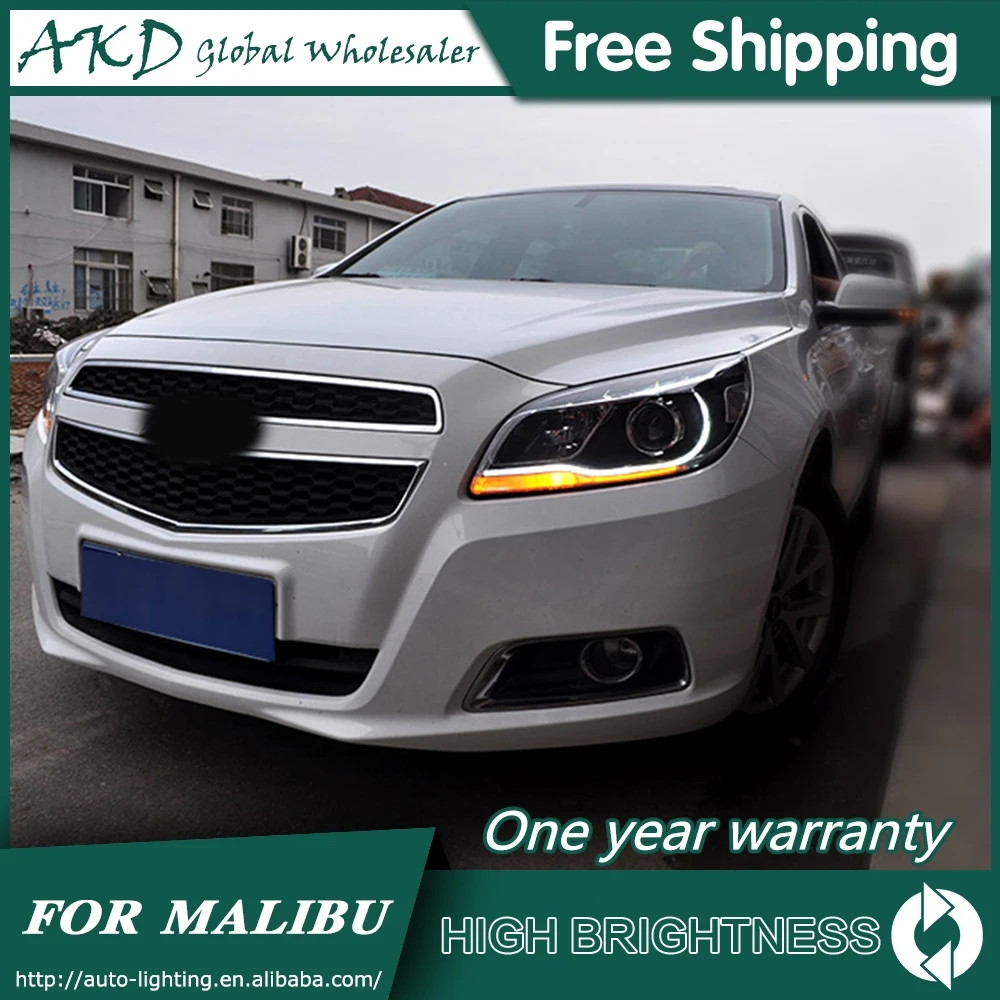 AKD автомобильный Стайлинг для Chevrolet Malibu фары 2012- Malibu светодиодный фары DRL Биксеноновые линзы Высокий Низкий луч парковка противотуманная фара