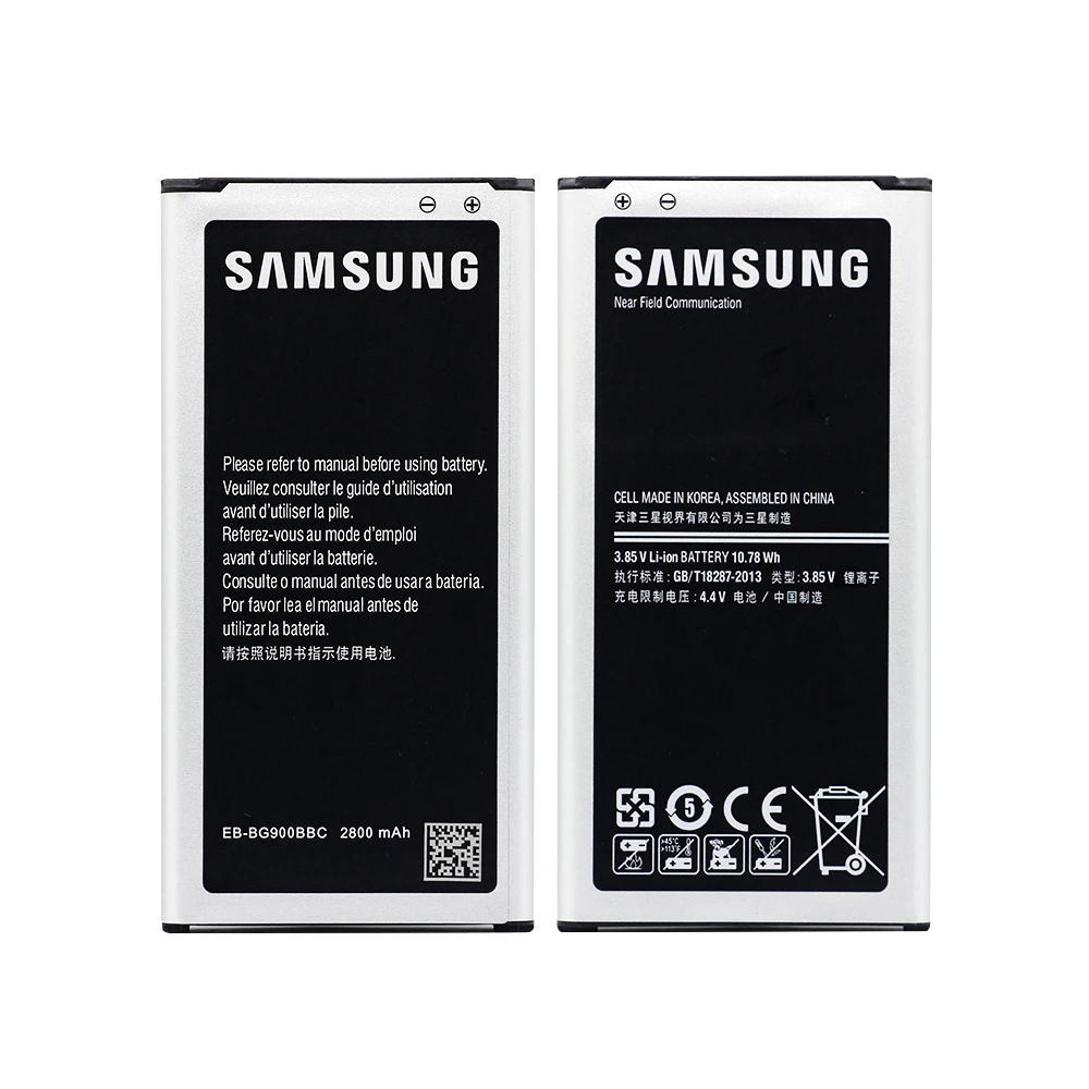 Аккумулятор для samsung G900 EB-BG900BBC 2800 мАч для samsung Galaxy S5 i9600 SM-G900S G900F G900H Сменный аккумулятор для телефона