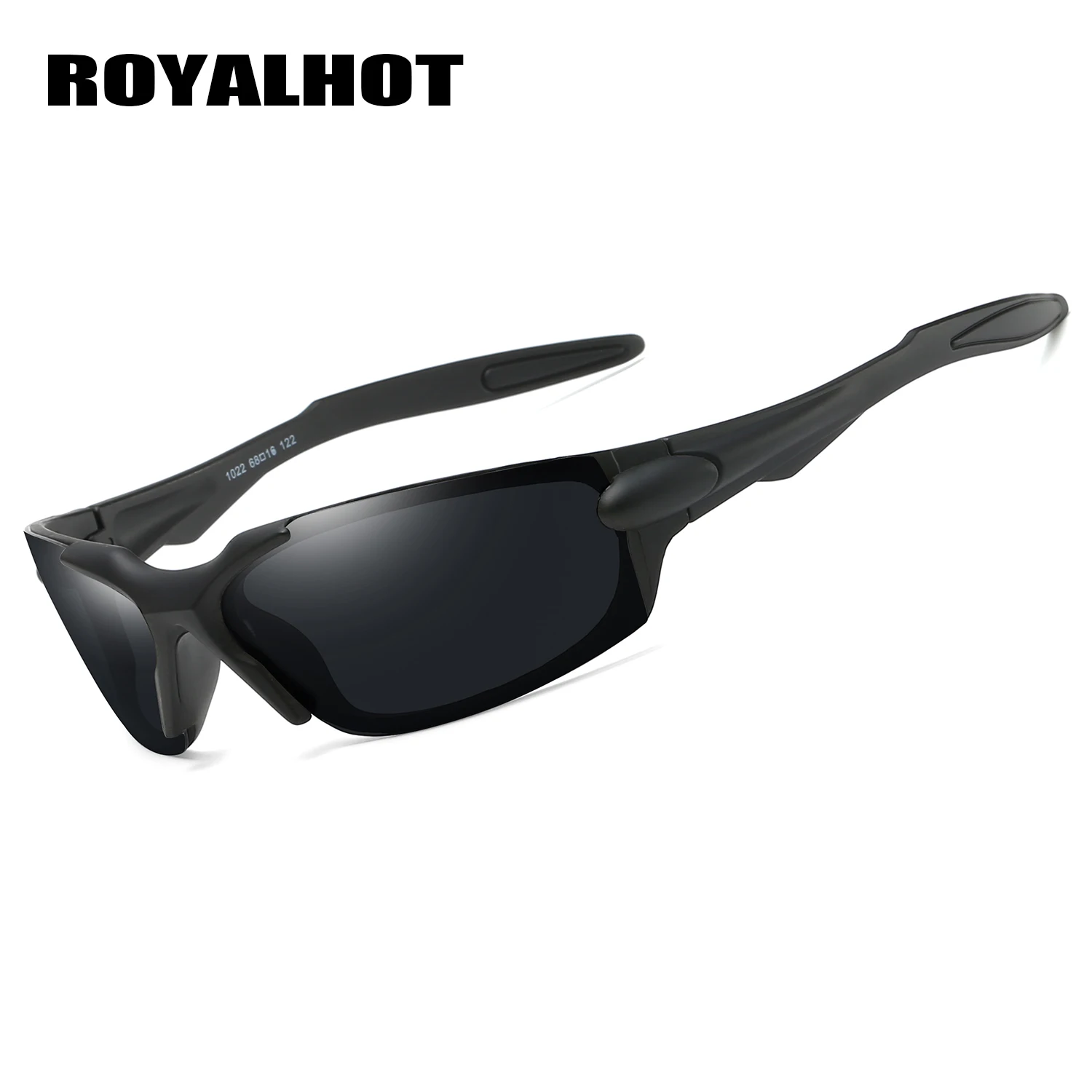 RoyalHot, мужские, женские, поляризационные, эластичные, спортивные, солнцезащитные очки, Ретро стиль, солнцезащитные очки, очки для мужчин, 900187 - Цвет линз: matte Black grey