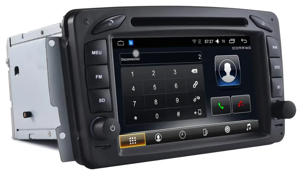 NaweiGe 7 дюймов T30 Android Восьмиядерный 8,1 2+ 32 ГБ Автомобильный dvd для Benz CLK-C209 W209 Авторадио gps навигация автомобильный мультимедийный для