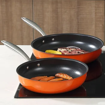 

Pan And Pot Quarter Camping Pan Metal Etched Non Stick Pan Cast Iron Grilled Pan For Eggs Induction Grill Griddle CVZ40GF 4