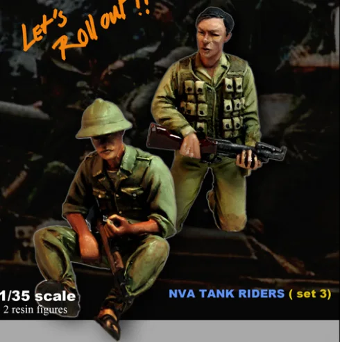 Масштаб 1/35 Неокрашенная фигурка из смолы танк для водителей 2 фигурки GK|Наборы