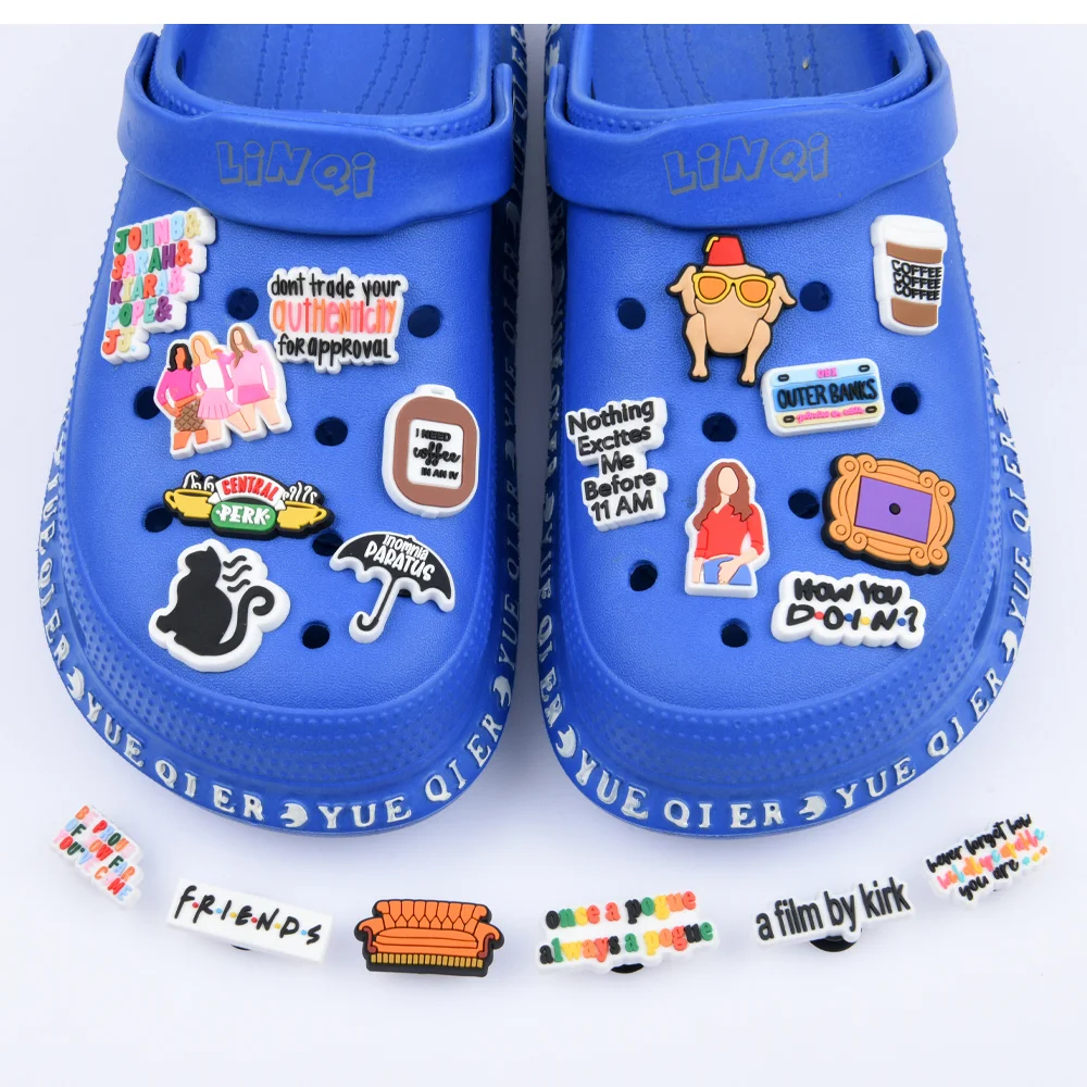 Single Sale Friends Croc Shoes Ornaments Turkey Shoe Decoration