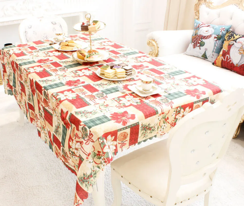 Прямоугольная скатерть для свадебного обеденного стола чайного столика