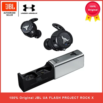 JBL UA FLASH X ROCK Ture Wireless Earphone Bluetooth 5.0 Sports Earbuds Waterproof Headphone Handsfree Call with Mic Charge Box 1