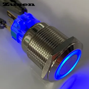 

Zusen 19mm latching type 2no2nc push button switch(ZS19F-22ZE/R/12V/N)