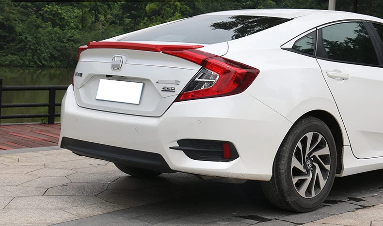 Для Honda Civic 10th- ABS спойлер заднего крыла протектор крыло отделка автомобиля Стайлинг Аксессуары 1 шт