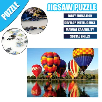 

Mini jigsaw picture puzzles 1000 pieces Children Puzzle Holiday Gift Puzzle Toy 1000PC Puzzle Landscape Patte Hot Air Balloon