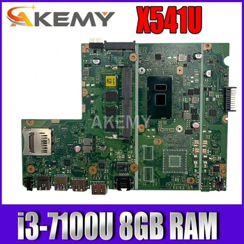 

Akemy X541UA Laptop motherboard i3-7100U 8GB RAM For Asus X541UVK X541UA X541UV Test mainboard X541UA motherboard test 100% ok