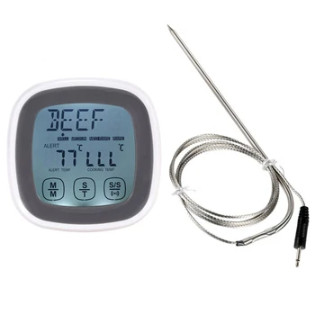 

Household Probe Cooking Digital BBQ Food Meat Touch Screen Oven Thermometer