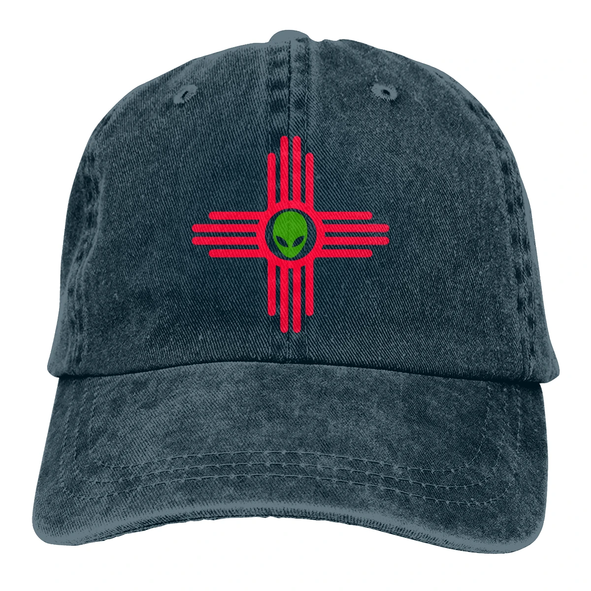 Zia Sun Symbol с Alien Casquette черные унисекс Мужские Женские джинсовые бейсболка с ремешком кепки Регулируемая шляпа для гольфа папа