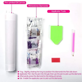 

New Diy 5D Diamond Painting By Number Kits, Full Diamond Embroidery Paintings Pictures Arts Craft for Home Wall Decor, Full Dril