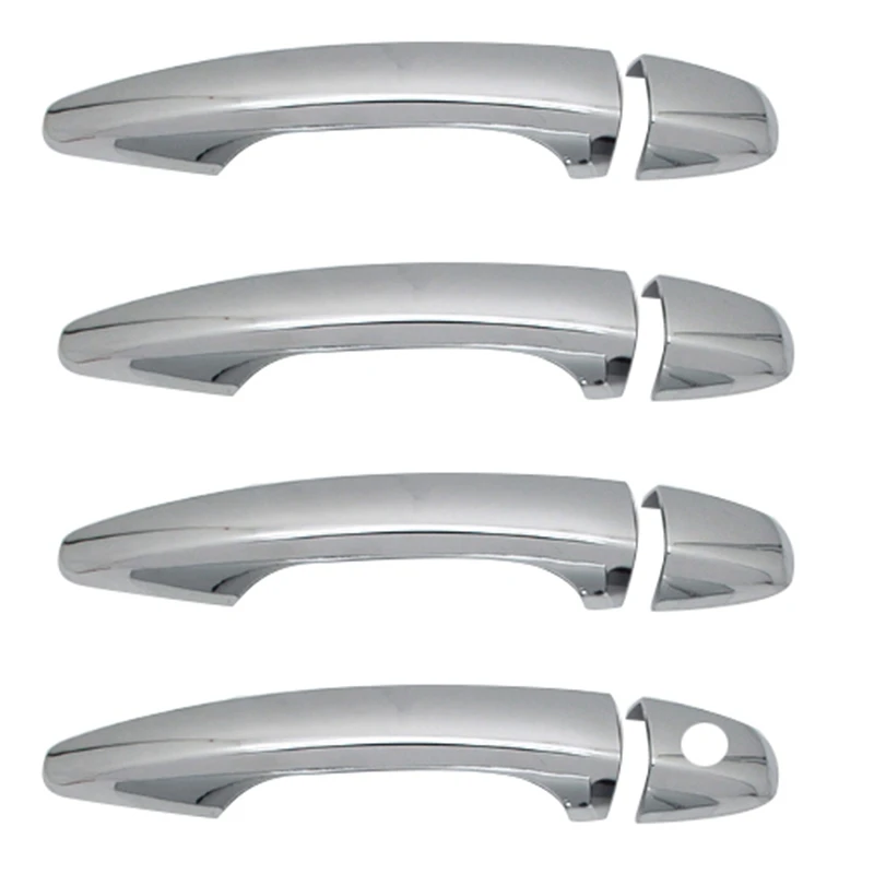 Car Door Handle Styling Chrome Trim Covers Stickers Case for Peugeot 206 207 208 308 406 407 2006 3008 | Автомобили и мотоциклы