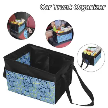 

Car Trunk Organizer Box Waterproof Durable Collapsible Cargo Storage Box For Auto Van Trucks SUV Trunk Box Car Storage Trunk