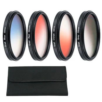 

4Pcs Circle Graduated Gradual Gradient Color Lens Filter for Nikon Cannon Sony Pentax Camera
