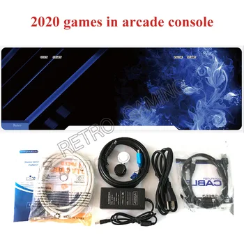 

2000 in 1 upgrade to 2020 in 1 Arcade Jamma Game Console Heroes 5 HDMI Joystick Console USB To PC PS3 with Joystick Push Button