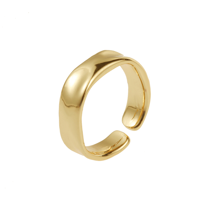 Tarnish Free 2mm 4mm 6mm Stainless Steel  Gold Plated Silver Color Knuckle Rings For Lady Minimalist Gold Rings For Women