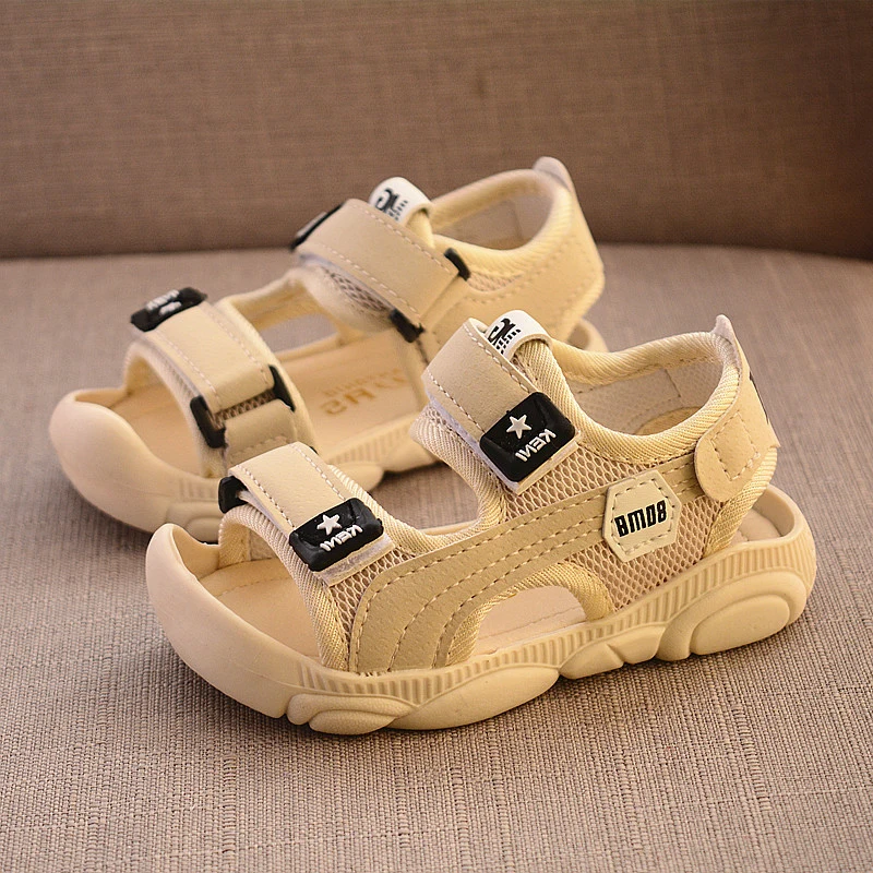 Baby Shoes Kids Shoes Children Sandals Kids Sandals Beach Shoes Summer Children Barefoot Soft Bottom Anti-kick Protection Head Toddler Functional Sandals