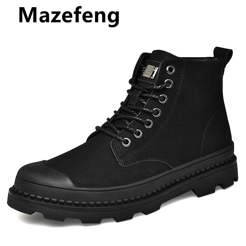 

Hot Sale Men Shoes Winter Warm High Quality Genuine Leather Shoes Fashion Male Comfortable Light Breathable Footwear Big Size 47