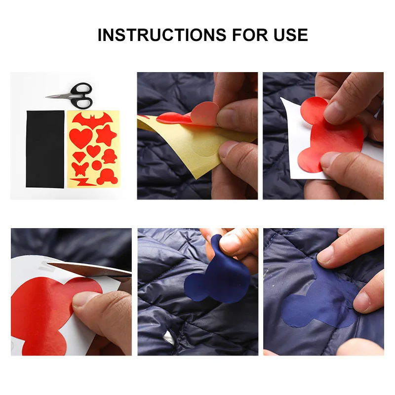 5pcs Self-adhesive Down Jacket Repair Patch, No Ironing, Diy Coat Patch For  Fixing Holes