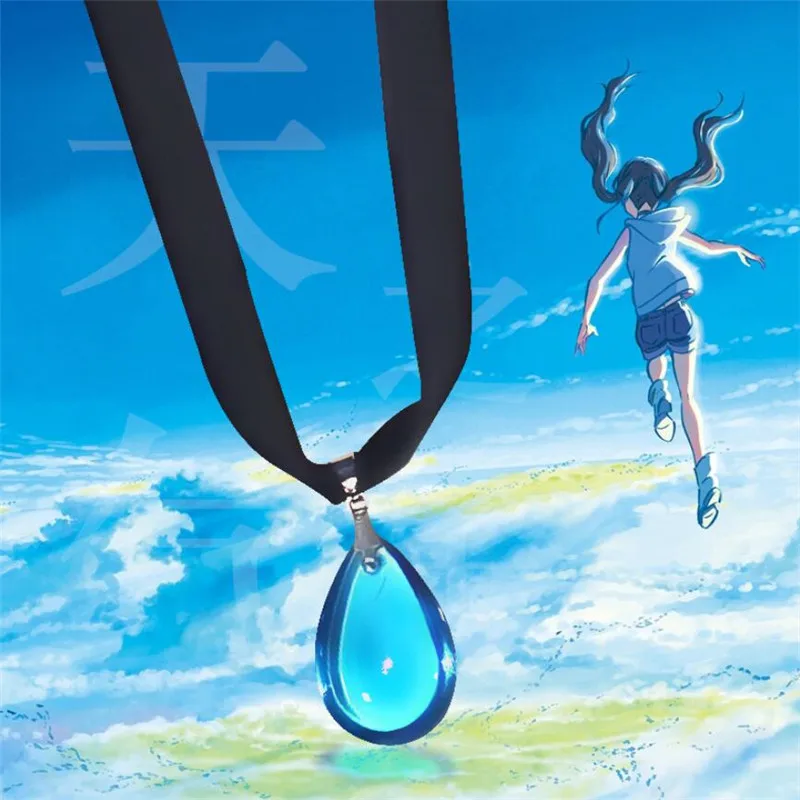 Ожерелье из фильма Weathering With You косплей Tenki no Ko Amano Hina цепочка на шею мультяшный