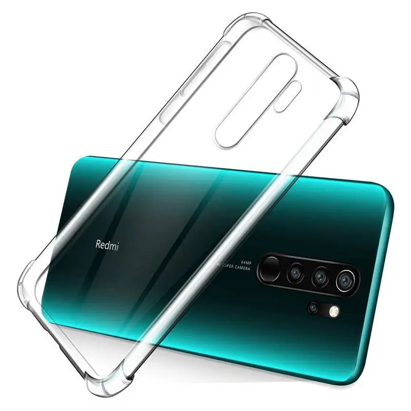 Подушка безопасности для Redmi Note 8 Pro кристально чистый противоударный чехол прозрачный мягкий TPU чехол для Xiaomi Note 8t 8 Pro 8 8a Note8 Coque