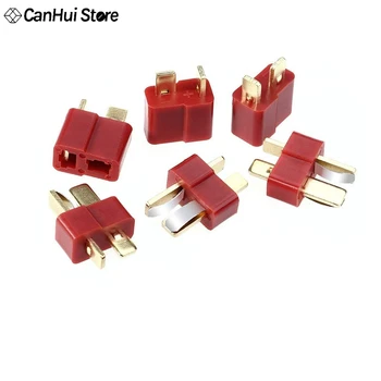 

10 Pairs Ultra T-Plug Connectors fit deans Lipo RC Lipo Battery Helicopter 10 Pair T Plug Connectors Male Female for Deans Props