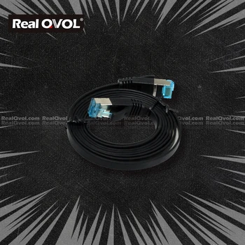 

RealQvol Flat Ethernet Cable RJ45 Cat6 Lan Cable UTP CAT 6 Network Cable Patch Cord for demoboard Computers Laptop Modem Router