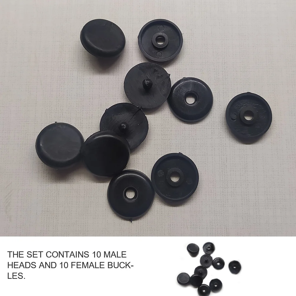 10 Pieces Auto Parts Black Plastic Car Seat Belt Stopper Pitch Limit Buckle Clip Retainer Seat Belt Stop Button Accessories