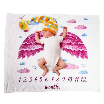 

Soft Infant Baby Milestone Photo Props Background Blankets Play Mats Backdrop Cloth Calendar Photo Accessories Nordic