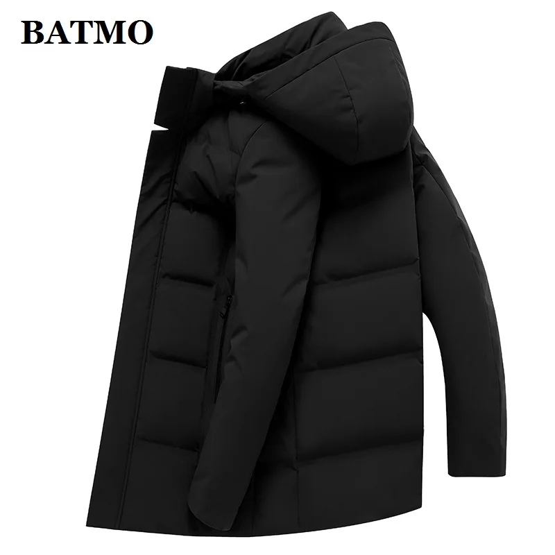 BATMO 90% белые куртки с капюшоном на утином пуху мужские зимние куртки с капюшоном Большие размеры M-7XL 1951