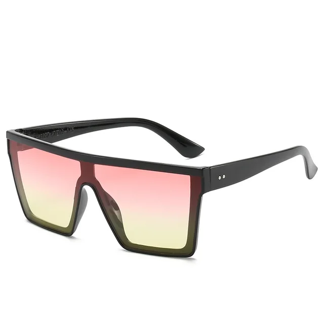 oversized square Sunglasses Women flat top men 2020 lady shades retro Designer brand fashion Glasses oculos UV400 C6