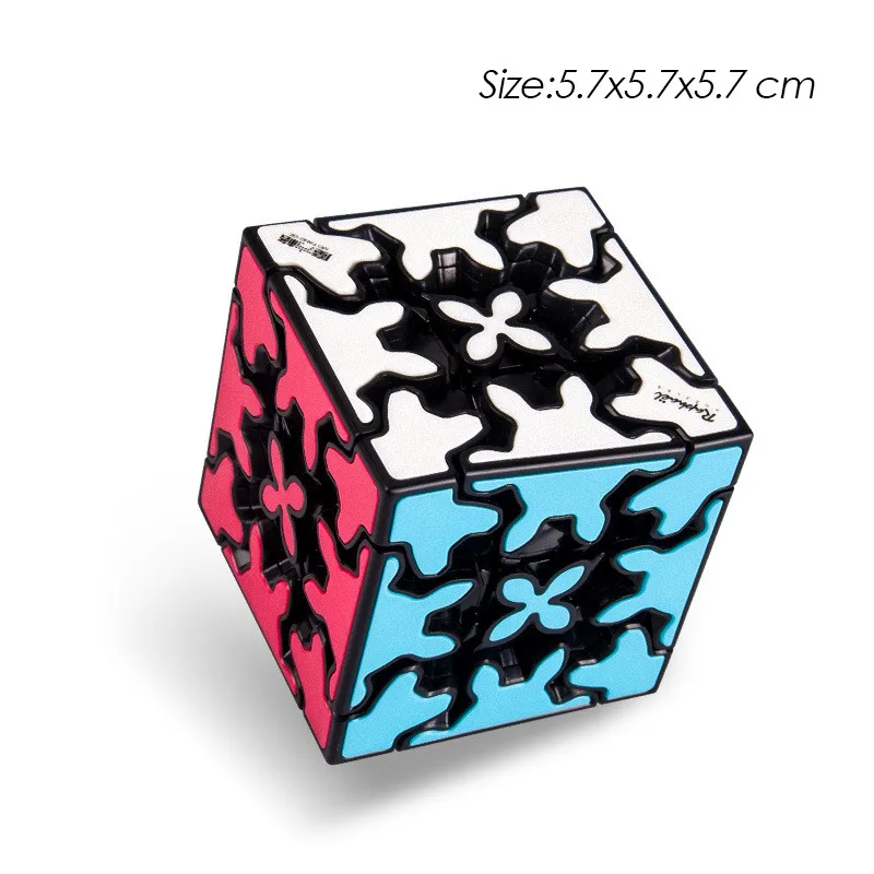 Cubo para Crianças Qiyi Engrenagem Cubo Mágico Profissão Suave Velocidade Cilindro Bola Cor Adesivos Quebra-cabeça Educação Brinquedos 3x3x3 5 Cheap Cubos mágicos