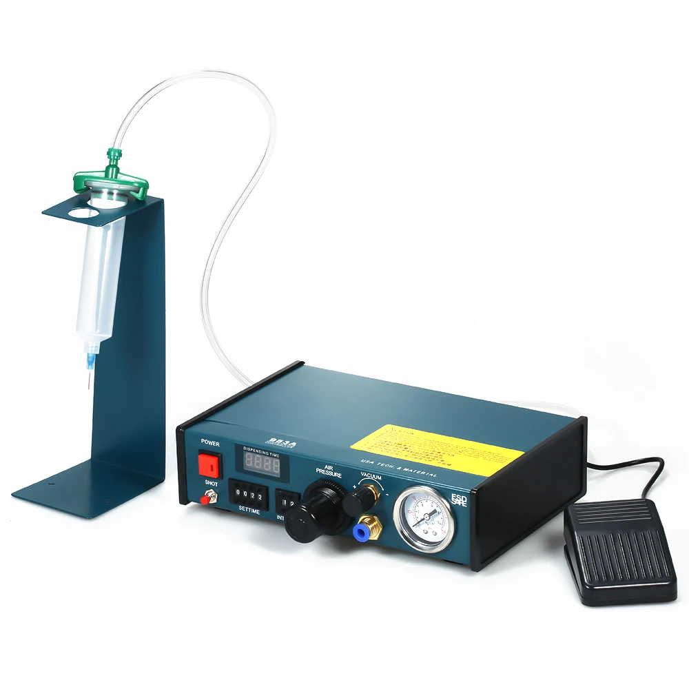 

Hot New Automatic EU Plug Glue Dispenser Machine Accuracy Dispensing Controller Glue Machine Digital Control Glue Machine Weldin