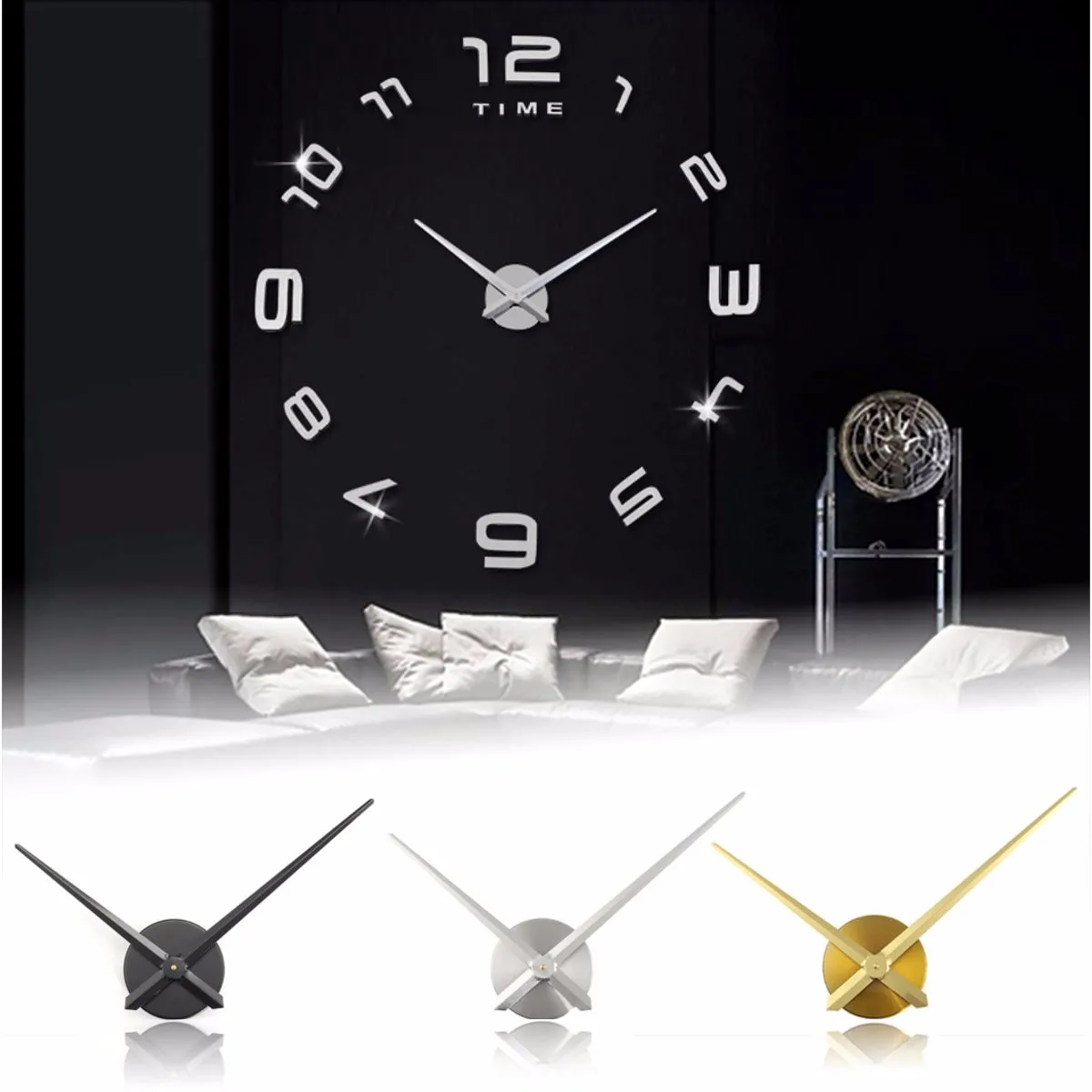 

DIY Repair Tool Hands Quartz Clock Wall Clock Movement Mechanism Parts Kit Replacement Essential Tools Silver Gold black