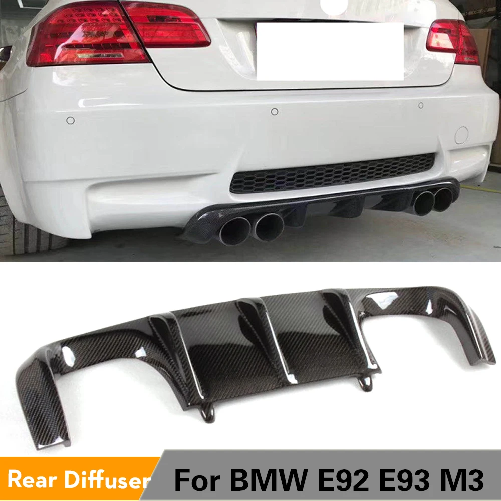 Углеродного волокна/FRP диффузор губа на задний бампер спойлер для BMW 3 серии E92 E93 M3