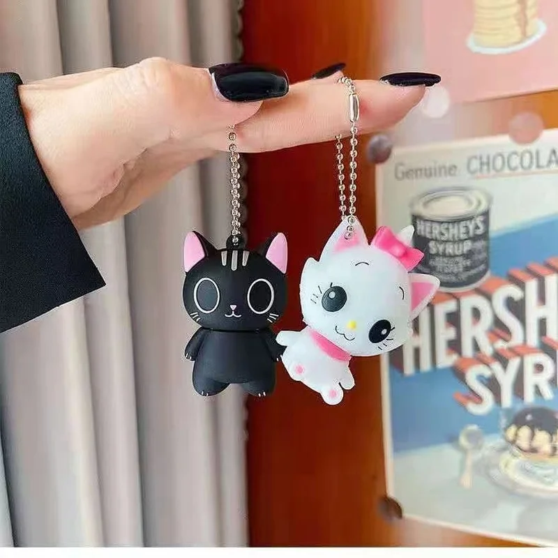 USB 2 0 флэш-накопитель с мультяшным изображением милого белого кота черного