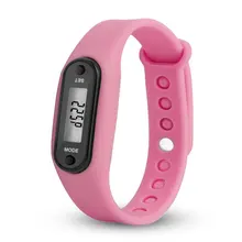 Multifunction Sport Bracelet Pedometer Activity Tracker LCD Electronic Watch Silicone Wristband Health Watch