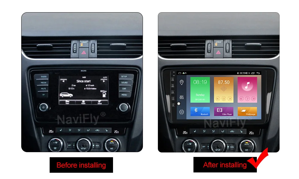 Встроенный carplay! Mekede автомобильный мультимедийный плеер gps навигация для SKODA Octavia 3 A7- с android10.0 DSP ips 4g lte