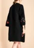 Winter High Quality lamb wool Coat Chinese Style Embroidery V-Neck Warmth Elegant Loose Woman Coat M-2XL ► Photo 3/6