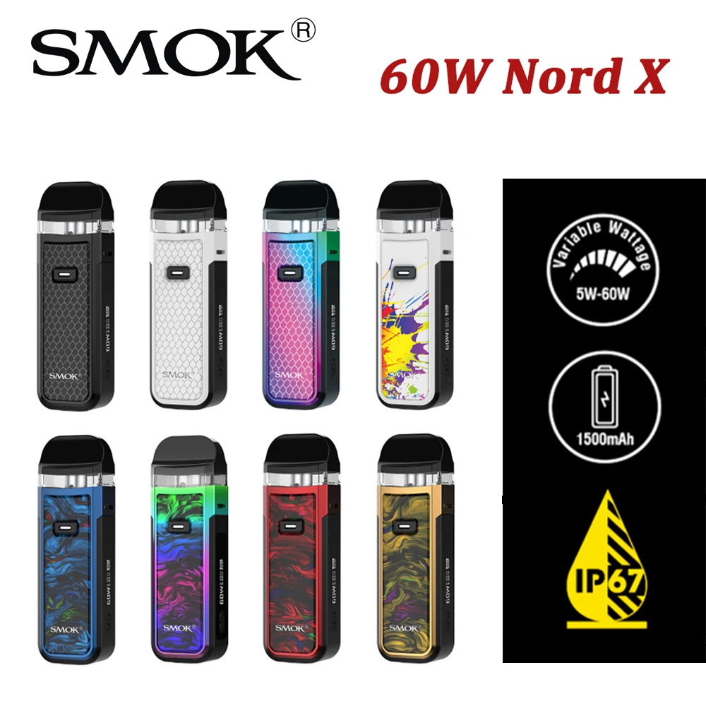 Набор SMOK NORD X картридж 6 мл вейп RPM2 сетчатая катушка аккумулятор 1500 мАч