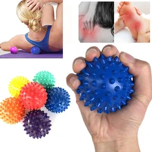 6,5 см Spiky мячик для массажа стоп ПВХ триггер точка Спорт Фитнес рука ноги Облегчает боль Стресс плантарис мышечный расслабляющий шариковый массажер