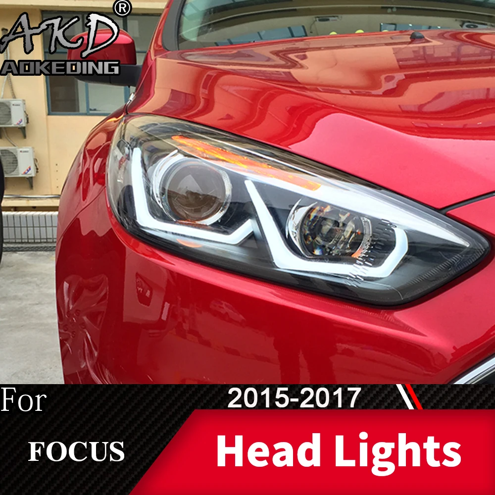 Передняя фара для автомобиля Ford Focus 2015-2017 4 передние фары s Противотуманные