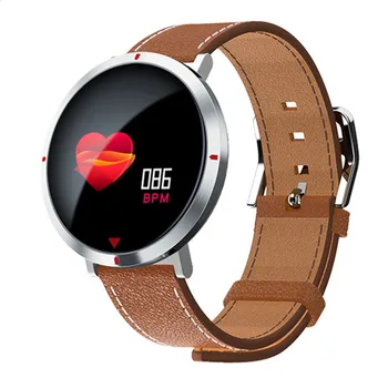 

Bluetooth Smart Watch Men Women Waterproof Smartwatch Heart Rate Monitoring Sport Smart Watches for IOS Android Bracelet Leather
