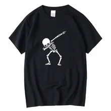 

XIN YI Men's t-shirt High quality 100% cotton for men short sleeve print skull t shirt casual o-neck men tee shirts Funny tshirt
